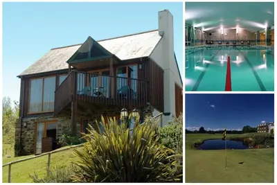 Image de 3 B / R à la maison près de St Mellion (golf gratuit) - une vue imprenable, adhésion gym et piscine inc