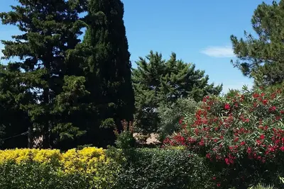 Image de charmante villa climatisée, avec jardin et piscine