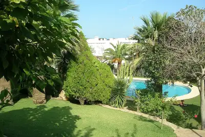 Image de Maison Cueva Del Lobo, jardins tropicaux, piscine et vue mer,