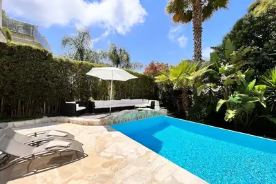 Image de Magnifique villa de 4 chambres avec piscine privée et chauffée, à 10 min à pied de la ville de Nice