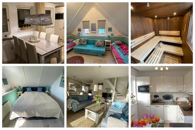 Image de Maison de vacances confortable près de la plage, cheminée, lit bébé, électr. lit à sommier tapissier