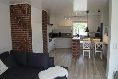 Image de Moderne appartement penthouse avec terrasse sur le toit et vue sur la montagne Harz