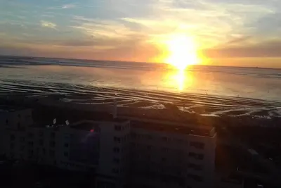 Image de Vue sur la mer du Nord Sahlenburg beach tower block max 5 pers.