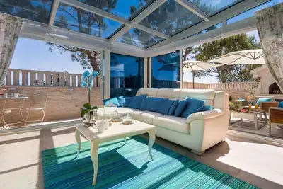 Appartement Loreta, avec vue sur la mer, avec jardin et possibilité de gril
