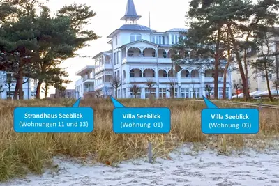 Image de Strandhaus Seeblick Apartment 11 à 6 personnes directement sur la plage de Binz