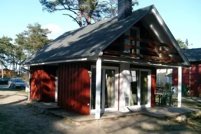 Image de Cottage directement derrière les dunes surplombant la mer Baltique