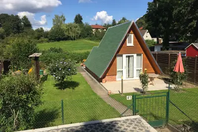 Image de Beau chalet \"Finnhütte\" avec 2 terrasses et chaloupe + Wi-Fi