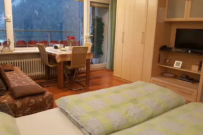 Image de Appartement avec balcon, piscine, sauna, vue sur la montagne, Bergb. incl. Aparthotel \/ Mittelberg