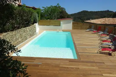 Image de La Villa Faounzina N°5, 10 pers, piscine, a 300 m de la plage, climatisation