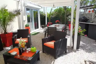 Image de Appartement T3 duplex 57m2 Jardin70m2. Clim Tv Tnt+Sat Eur \nBOX Internet Fibre
