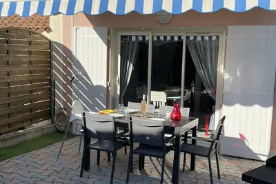 Image de Mazet 2Ch - climatisé - grande terrasse - wifi - piscine - proche plage