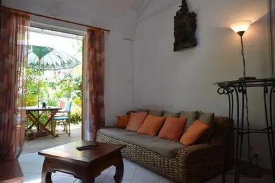 Image de T3 Duplex meublé rez de jardin au bord du lagon de la Réunion