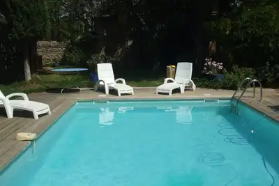 Image de Splendide villa pierre et bois climatisée : à Pézenas (ville du Moyen-Age).