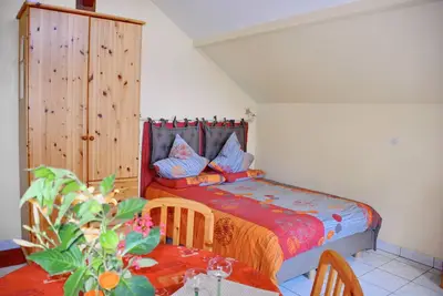 Image de Gîte La Maison Bleue in Bergheim, central Alsace.
