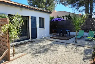 Image de Maison climatisée au calme avec jardin, à 900 m des plages + WiFi 5g
