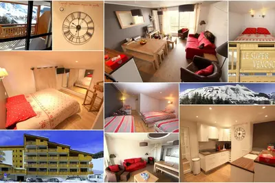 Image de Magnifique duplex pour 8-10 personnes, balcon, vue sur les pistes,