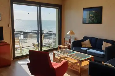 Bel appartement vue mer Concarneau - Wi fi, balcon, parking privé