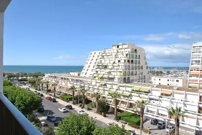 Image de Studio climatisé 2-3 pers vue port et mer - Grande Motte
