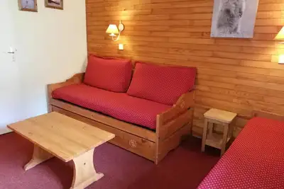 Image de Charmant 2 pièces, skis aux pieds, balcon, à 50m télécabine, Crève Coeur Valmorel