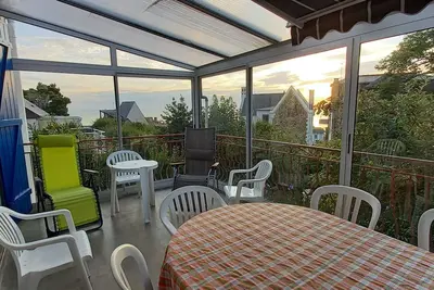 Image de Maison familiale avec jolie vue sur la mer à 300 m de la plage.