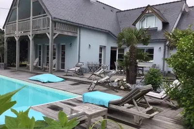Image de Très belle villa 200m de la plage, havre de paix avec piscine chauffée