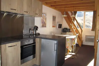 Image de Val Thorens, 2/3 pièces, 36m2, 6 pers, Wifi, rénové, calme, pied des pistes, sud