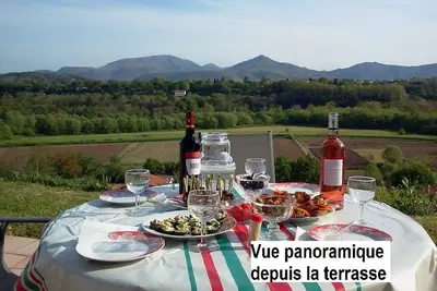 Image de Cambo : 2 pièces tt confort pour 2 pers - vue panoramique.