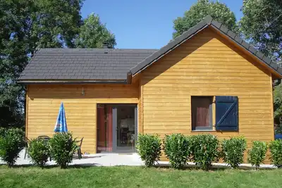 Image de Gite Chalet Bois Tout Confort Avec Spa Privatif A Mauriac A Proximite De Salers