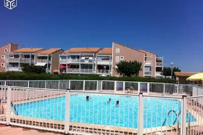 Image de T2 cabine Cosy, 4 pers. , terrasse, piscine, parking, clim, Wifi, Ancv