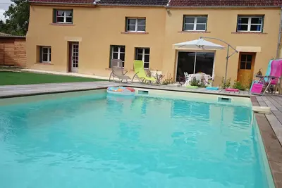 Image de maison dans les vignes, 6\/8 pers, piscine privative chauffée wifi, 02h00 Paris