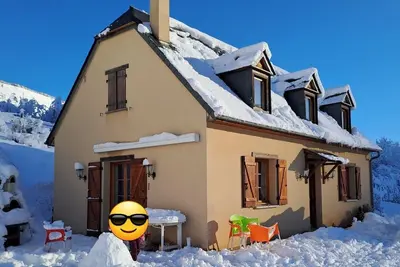 Image de Agréable maison Classée 3 Etoiles. Vue panoramique sur les sommets du Val d'Azun