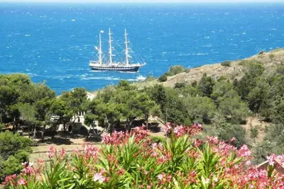 Image de 4-sided villa 130 M², sea view, 3 bedrooms, beach 600 m away, garage, Wifi, air conditioning, terraces