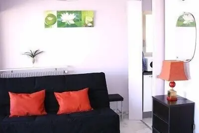 Image de Studio Moderne proche Croisette pour Vacances & Congrés. Terrasse et vue dégagée