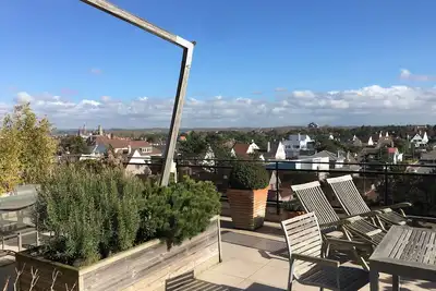 Image de Appartement face mer traversant avec 2 terrasses vue mer, Le Touquet et dunes