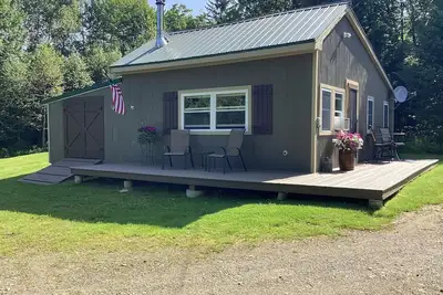 Image de The Cabin, région du lac Umbagog à la frontière Maine \/ Nh