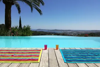 Image de Villa paradisiaque de plein pied - Vue exceptionnelle, piscine privée chauffée