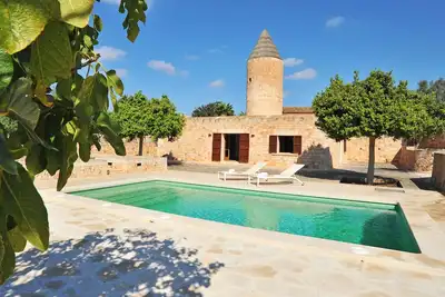 Image de Moulin du 18ème siècle. Siècle, classé au patrimoine culturel des Îles Baléares