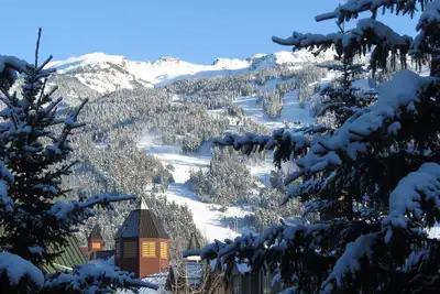 Meilleures vues de sol de Blackcomb Mountain, courte promenade à l'ascenseur