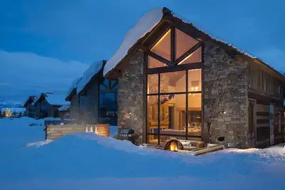 Image de Lodge de montagne moderne à la base de Jackson Hole