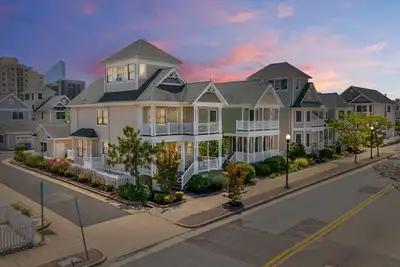 Image de ❤️ Le Lucky Beach House le Beach House le plus populaire à Atlantic City! Hou La La!