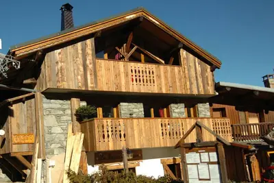 Image de Chalet plein centre de Montchavin-La Plagne plein sud face pistes et montagne