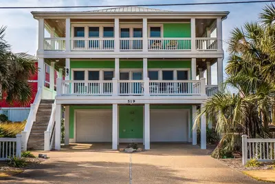 Image de 1 Pleasure Island Kure - 1 PIcK: 5 Br / 4 Ba maison à Kure Beach, pour 12 personnes