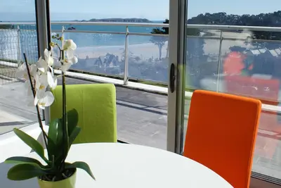 Image de Appartement vue mer, panorama époustouflant à Perros Guirec plage.