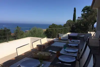 Image de Domaine privé de Cala Rossa. Villa 4 chambres, 6/8 personnes. Magnifique vue mer.