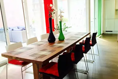 Fantastique appartement avec vue sur le Rhin 163m², 5 Br. , Grande terrasse
