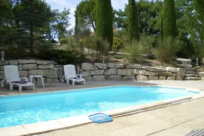 Image de Maison moderne ossature bois avec piscine, à Vaison la romaine / St romain.