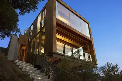 Image de Architecture 3br \"Stairway to Zen\" w / patio et superbe vue sur Laurel Canyon