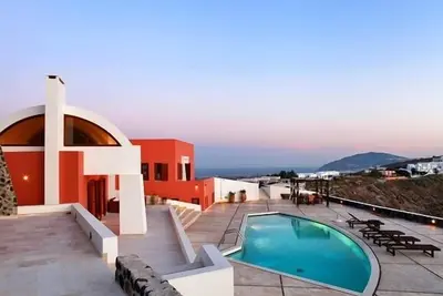 Image de location vacances villa de luxe grece, santorini, iles grecques, villa de vacances de luxe Ă louer grece, san