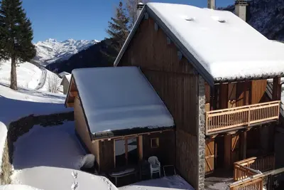 Image de * chalet vista mont blanc Ă celliers. Domaine skiable de valmorel