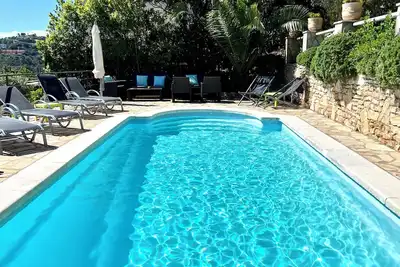 Image de Magnifique vue sur la mer dans une belle maison avec piscine privée-Wifi Gratuit